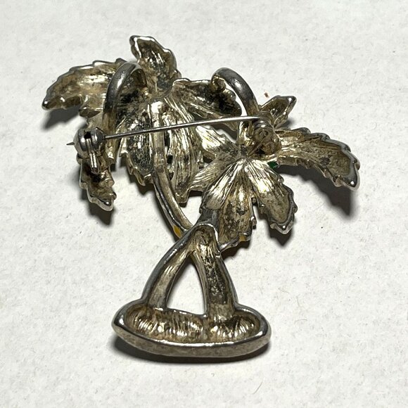 Tropical Palm Tree Enamel Lapel Pin Brooch - Picture 5 of 6
